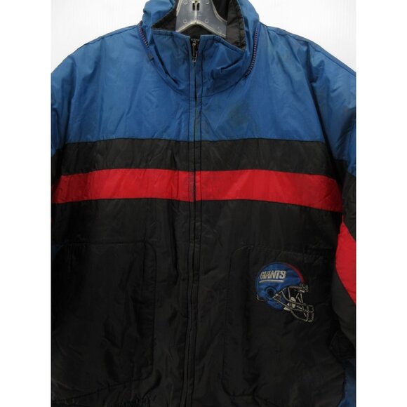 VINTAGE New York Giants Jacket Large Pro Player Windbreaker Bomber 90s - Picture 2 of 16